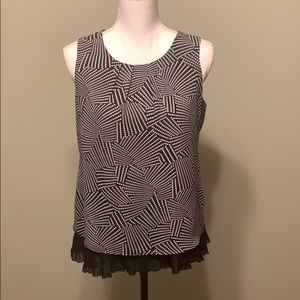 White House Black Market Circle Pattern Tank